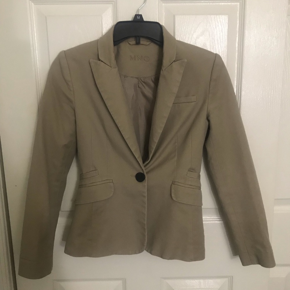 Mng by Mango beige/brown/cream blazer
